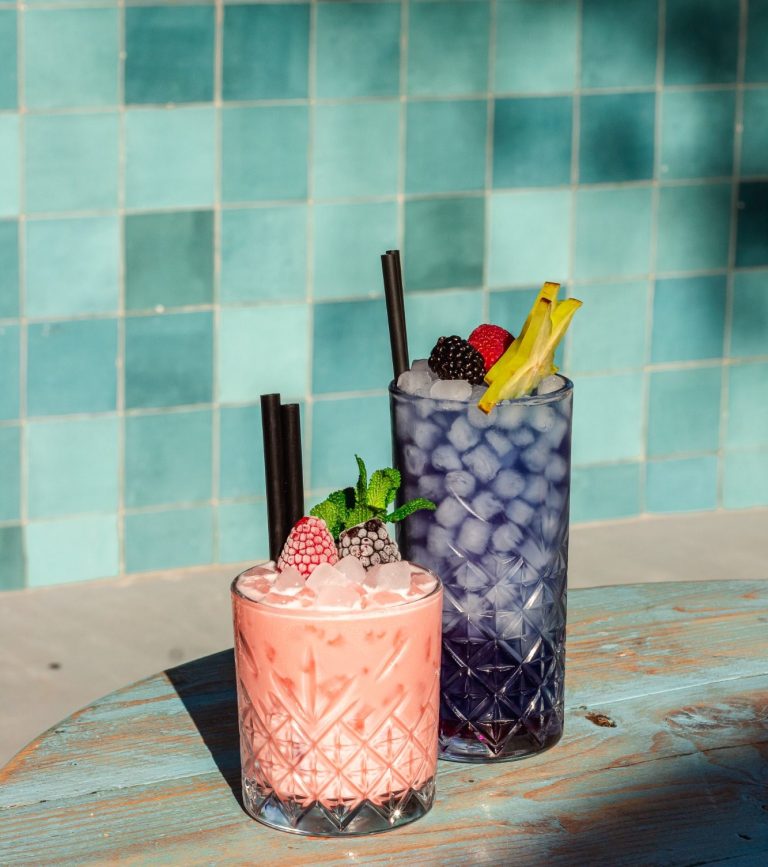 Daiquiri de manco y de fresa de Algas l'Andragó Moraira